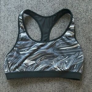 REVERSIBLE C9 by Champion Black and Gray Sports Bra Intimates